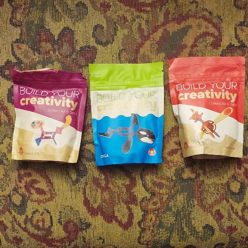 Build Your Creativity Activity Kits, 3 packs! One pack opened but, never used!
